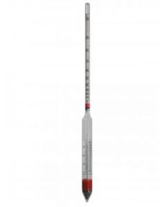 Alkoholometer 0 - 85 mit Temperatur und Korrektionsskala 