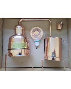 Destilliergerät 2 l komplett aus Kupfer in der Geschenksverpackung